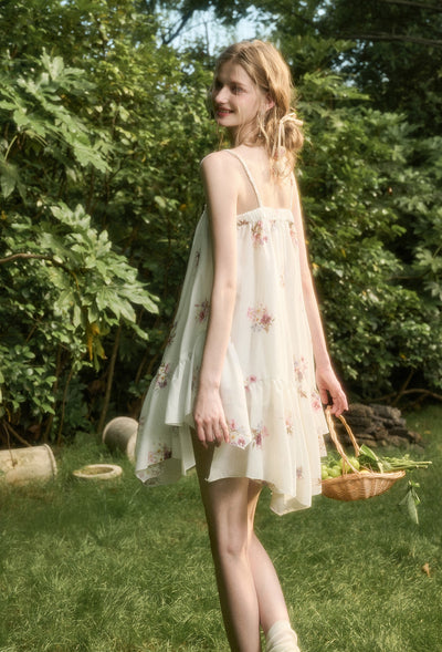 Shell Lace Irregular Tutu Dress GRO0171