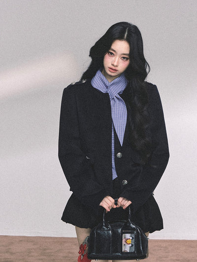 French Suit Navy Jacket DIA0637