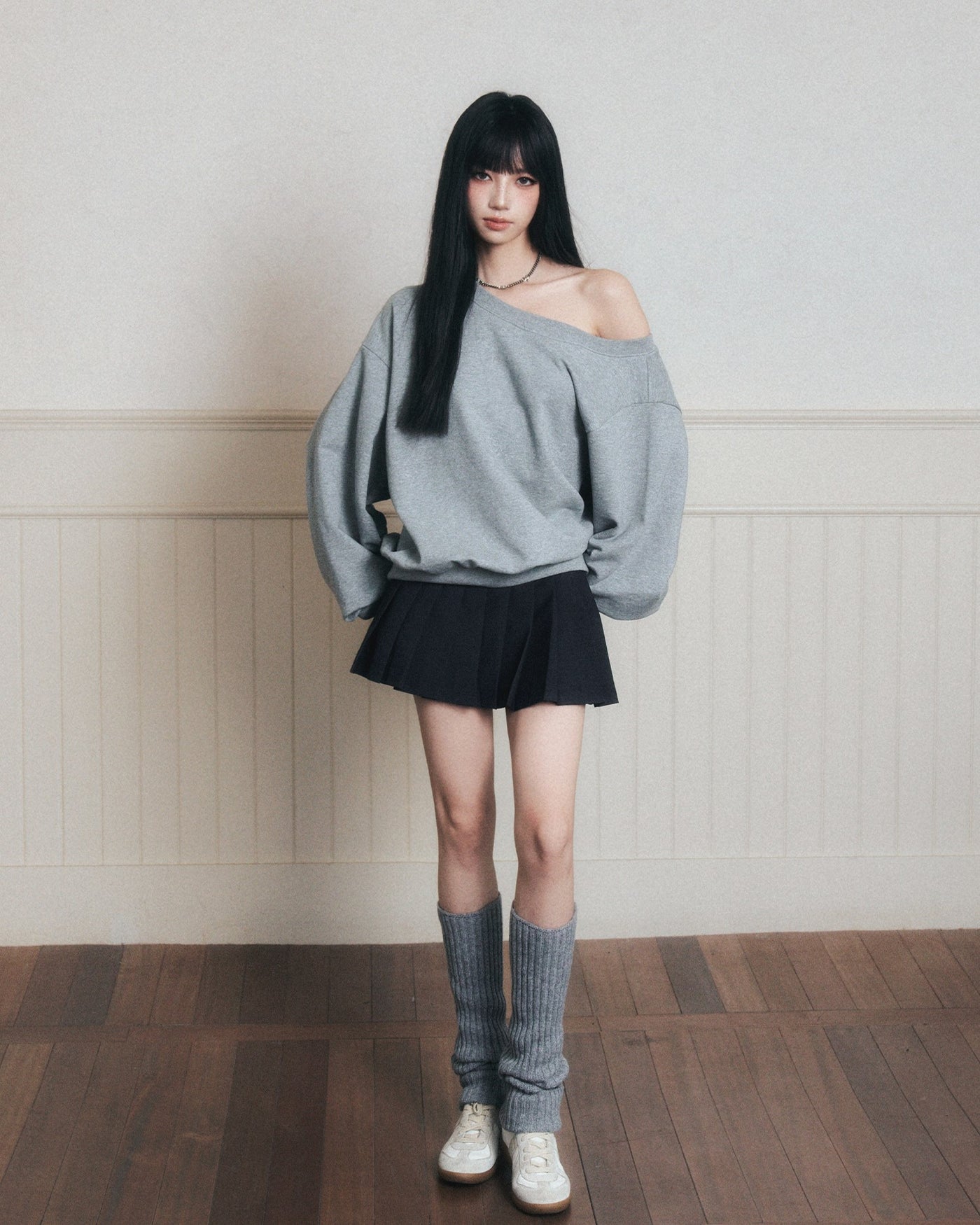 Lazy Off-shoulder Sweatshirt LUL0177