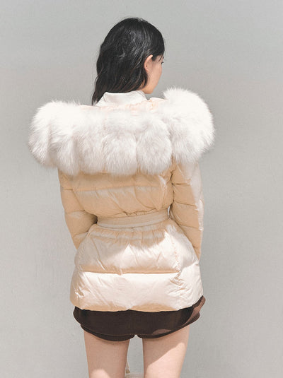 Fur Thickened Warm Down Jacket DIA0701