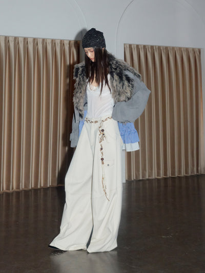 Faux Two-Piece Detachable Hem Jacket JNY0271