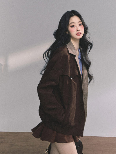 Fake Two-piece French Knitted Dress DIA0613