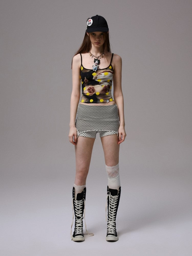 Animal Print Polka Dot Camisole JIN0033