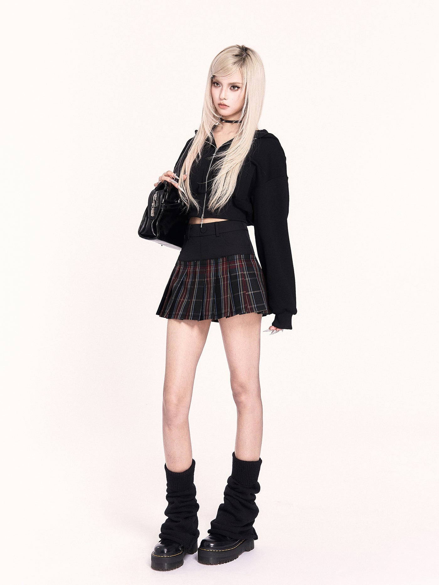 Little Devil Hooded Zip-Up Short Jacket VOC0486