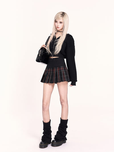 Little Devil Hooded Zip-Up Short Jacket VOC0486