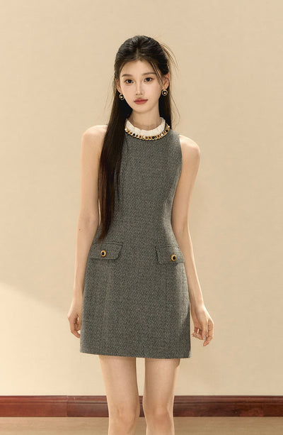 Stand Collar High-end Dress OSH0145