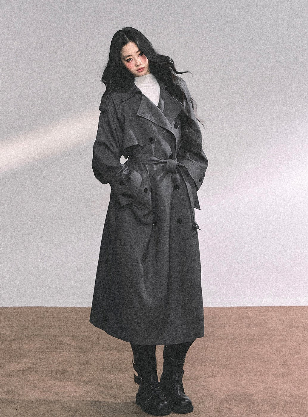 Hepburn Style Suit Mid-length Coat DIA0649