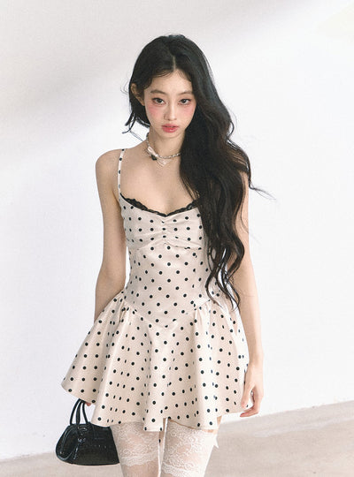 Lace Polka Dot Tutu Dress DIA0446