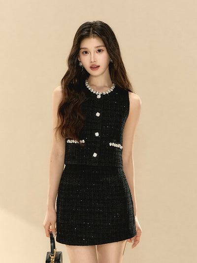 Pearl Fragrance Style Vest/Skirt OSH0136