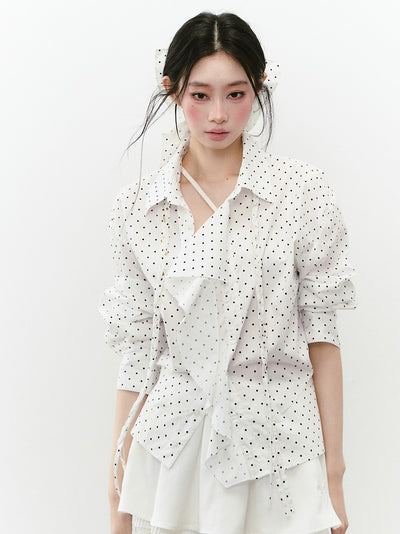Layered Sunshade Short Shirt VIA0243