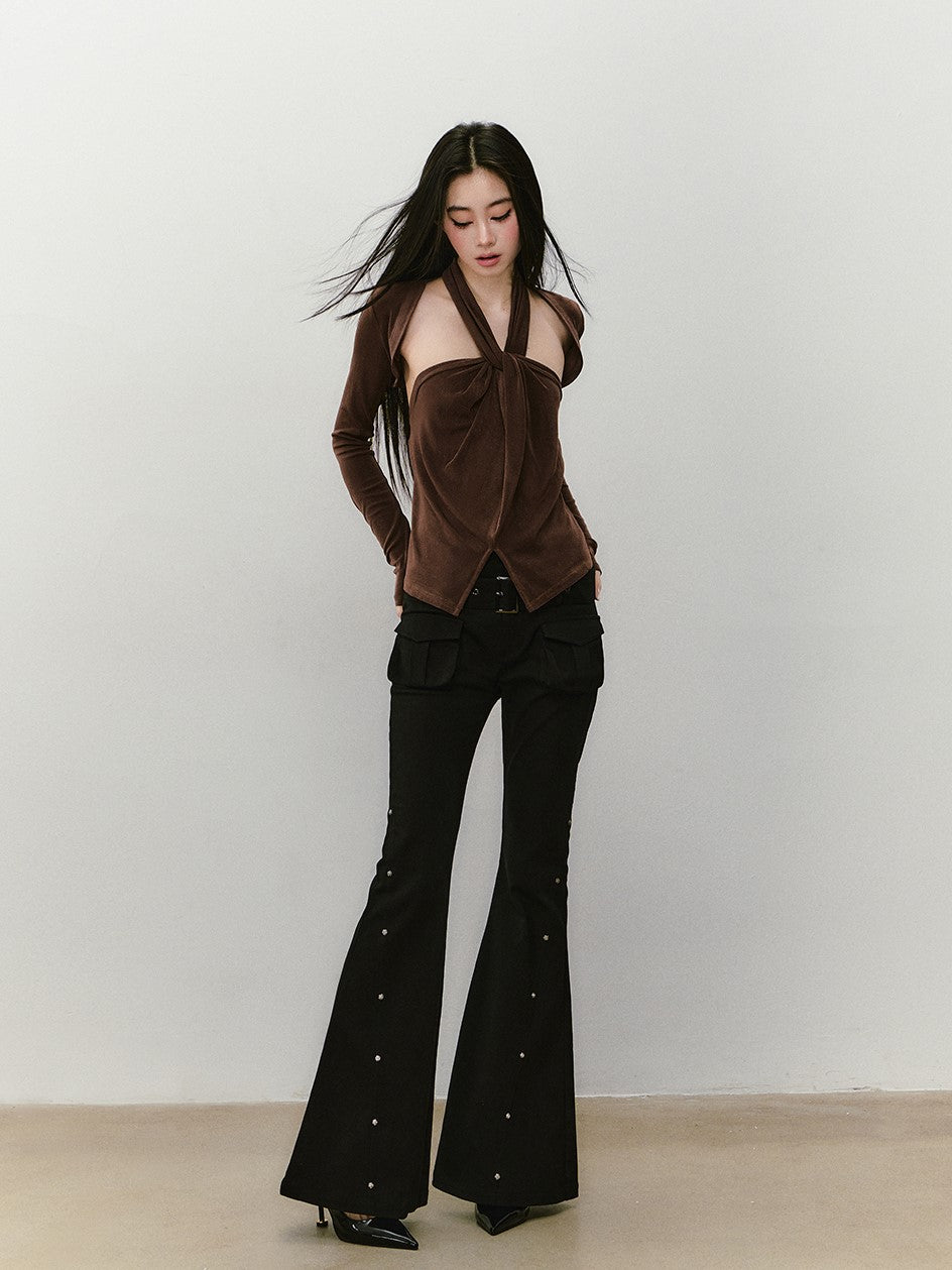 Halter Neck Top+Waistcoat VIA0341