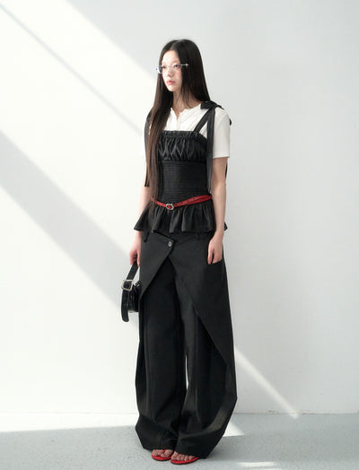 Double Waist Wide-leg Suit Pants LAL0181