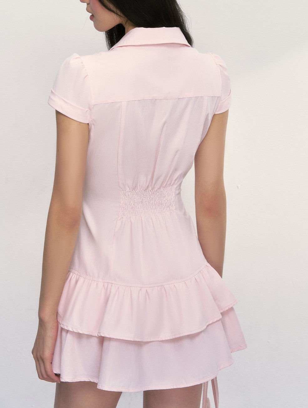 High-end Lapel Waist Dress WEE0021