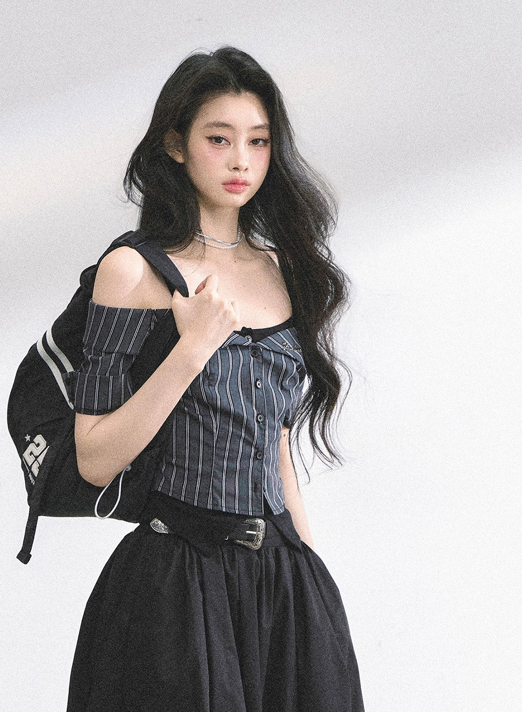 Fake Two-piece Striped Shirt DIA0531