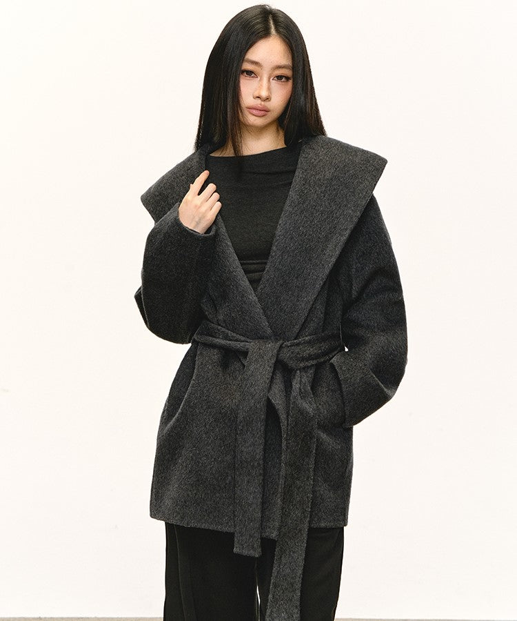 High-end Lace-up Hooded Jacket ANA0089