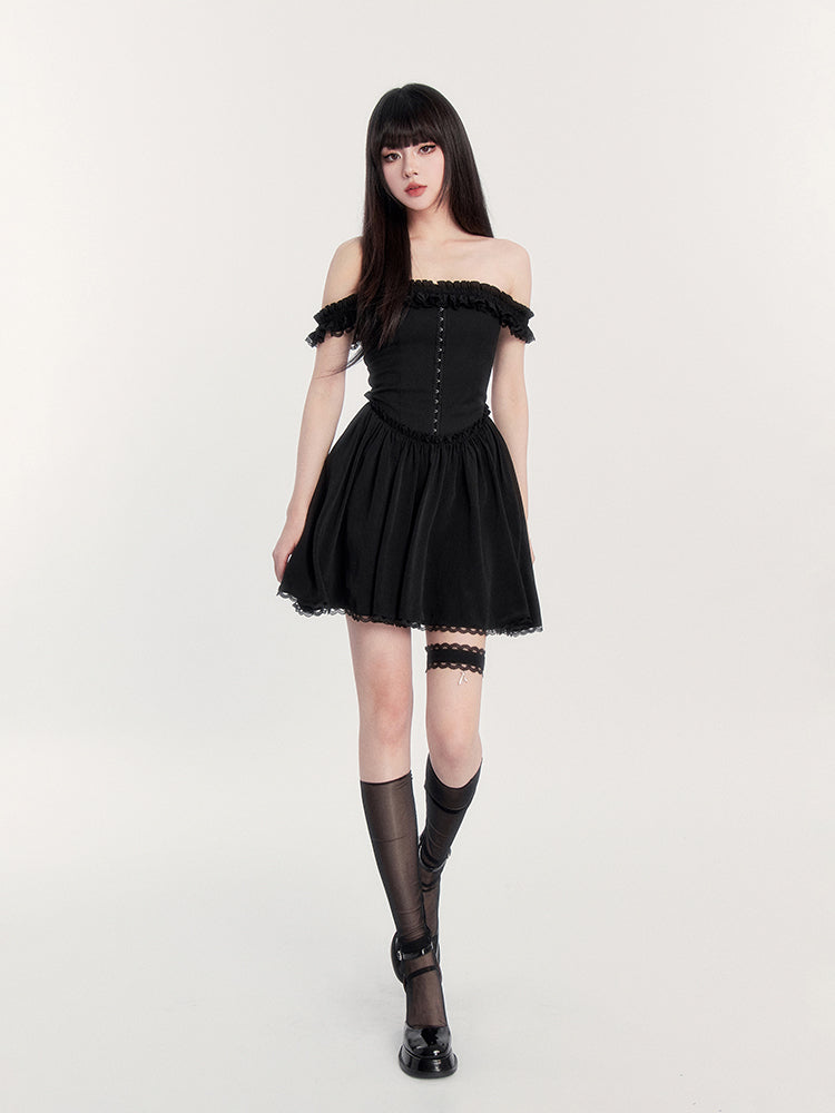 Romantic Lace Tube Dress VOC0395