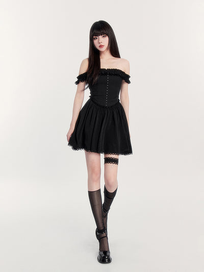 Romantic Lace Tube Dress VOC0395