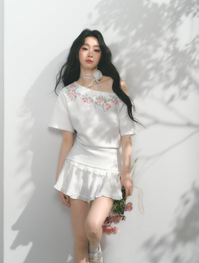 Rose Choker/Lace Short Skirt SAL0169