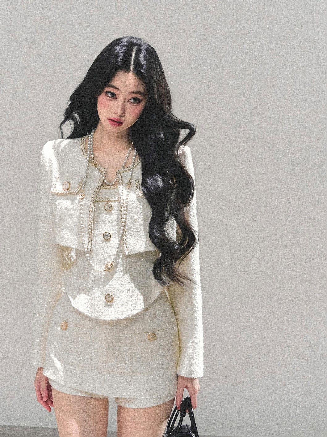 Luxurious Style Short Jacket/Top/Shorts DIA0667