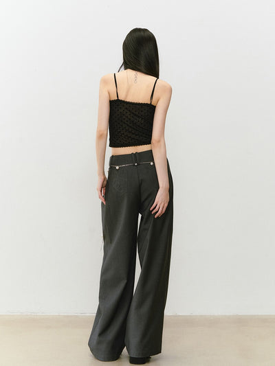 Wide-leg Drape Suit Pants VIA0330