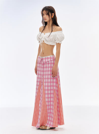 American Retro Plaid Skirt CUR0205