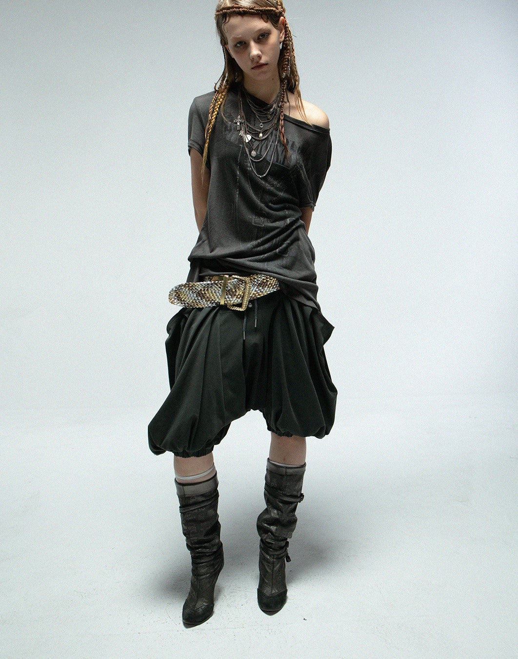 Medium Length Punk T-shirt DOU0108