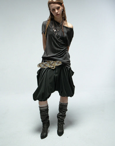 Medium Length Punk T-shirt DOU0108