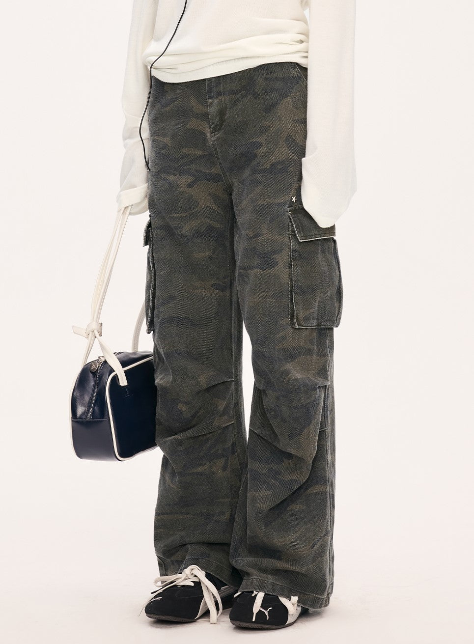Retro Star Camouflage Cargo Pants WEE0073