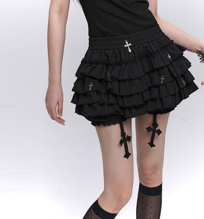 Puffy Cake Gothic Short Skirt LAD0207