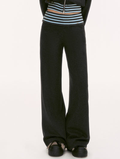 Waist Color Block Striped Casual Pants WEE0129