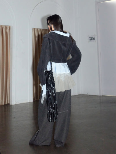 Relaxed Casual Curved Pants JNY0275