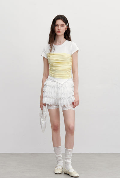 Fake Two-piece Short-sleeved T-shirt AYF0099