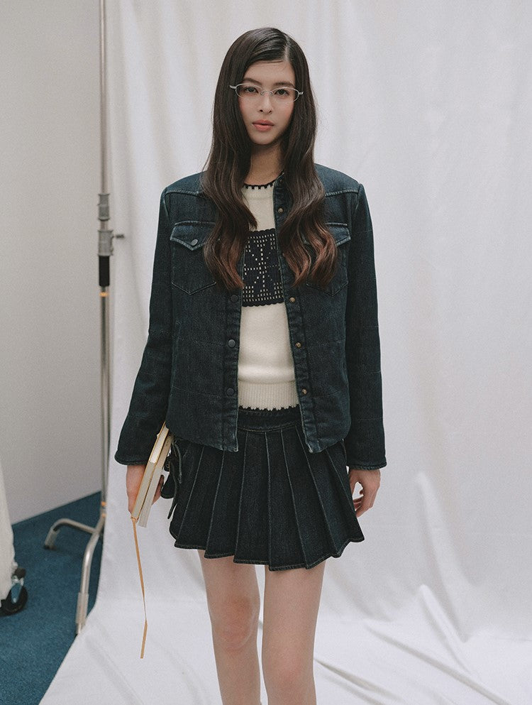 Retro Denim Cotton Jacket/Skirt LAL0247