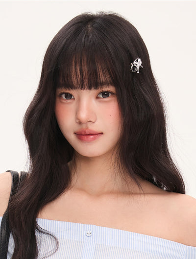 Striped Off-Shoulder Shirt Dress WEE0067