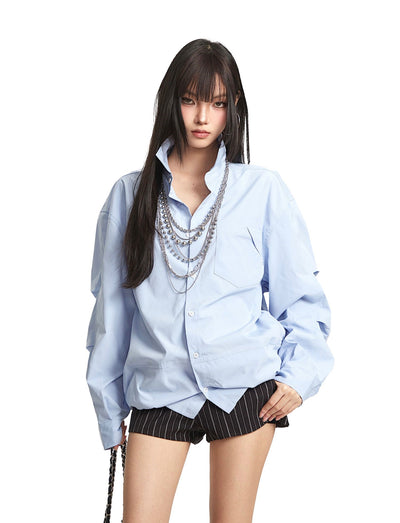 Loose Long Sleeve Lapel Shirt UNC0280