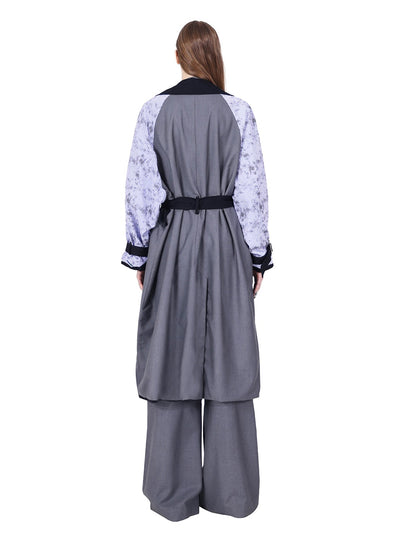 Loose Strap Mid-length Genderless Coat PIN0117