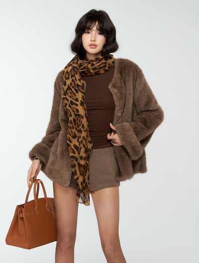 Multi-Way Style Vintage Fur Coat 4MU0173