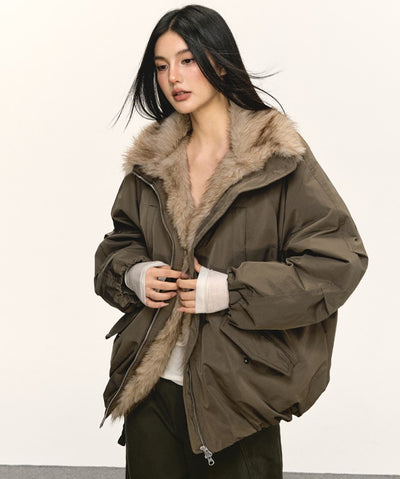 Eco-friendly Fur Collar Down Jacket ANA0079