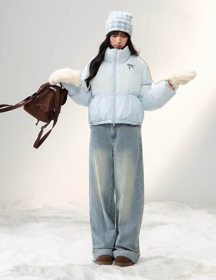 Stand Collar Short Down Jacket NTO0252