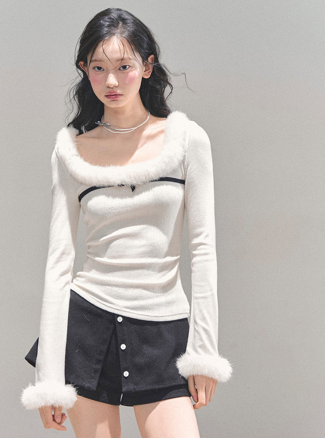 Moonlight Plush Slim Sweater DIA0703