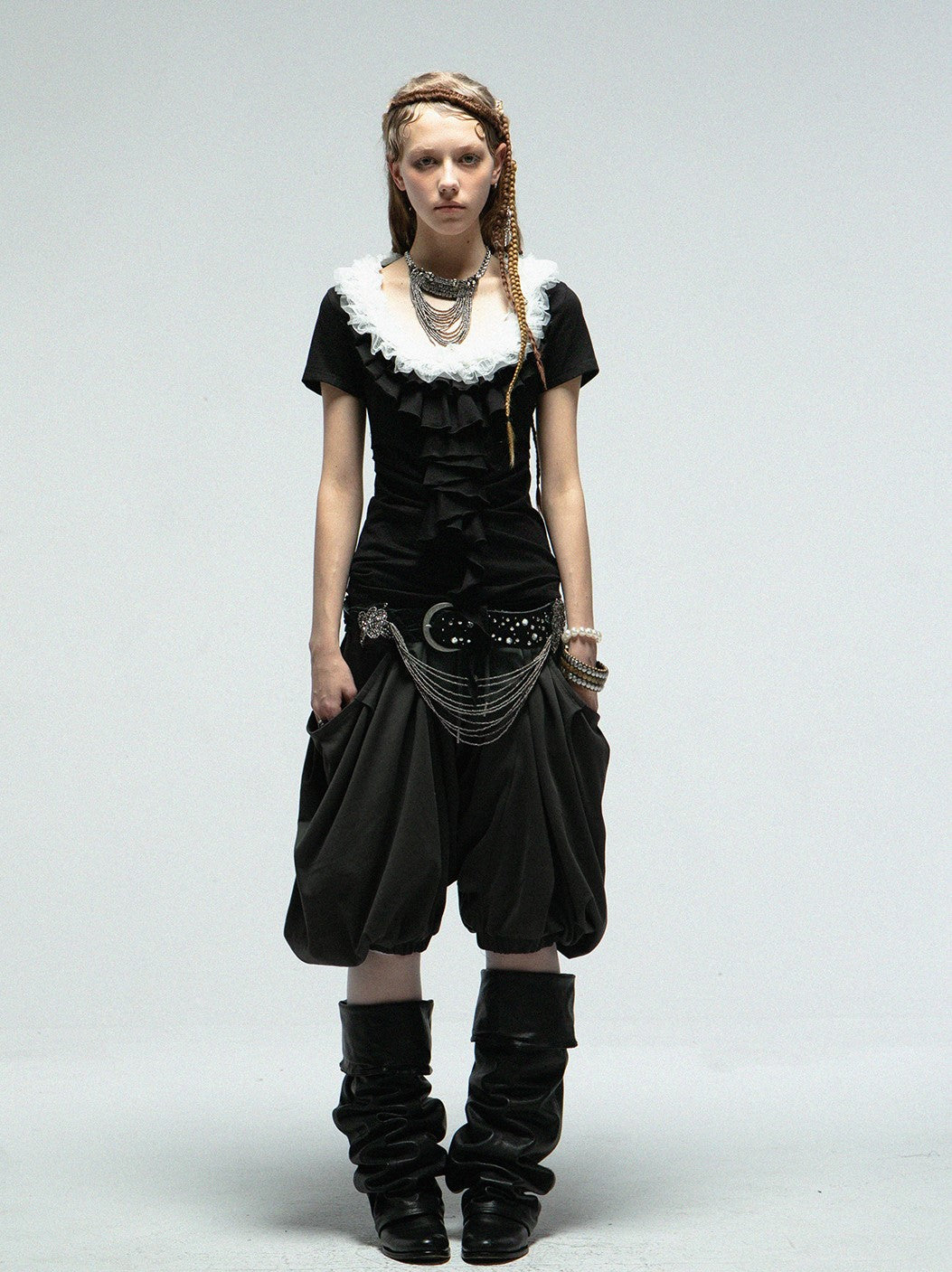 Loose Big Pocket Lantern Pants DOU0103