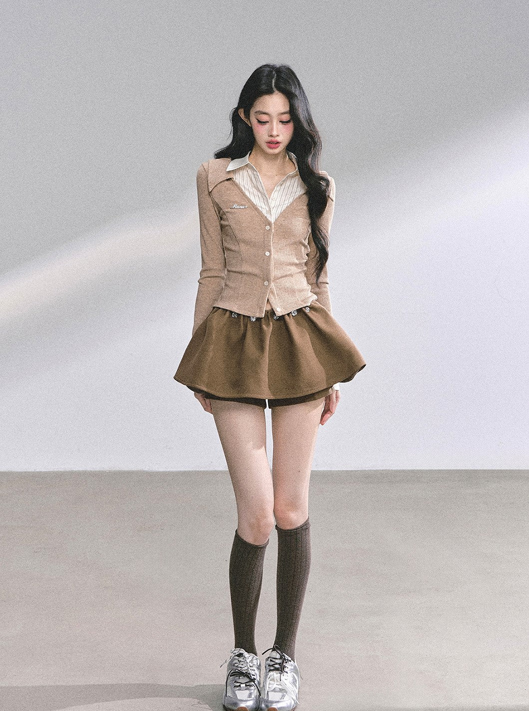 Fake Two-Piece Striped Shirt DIA0557