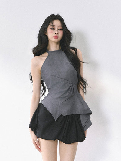 Waist Slimming Halter Neck Top DIA0466