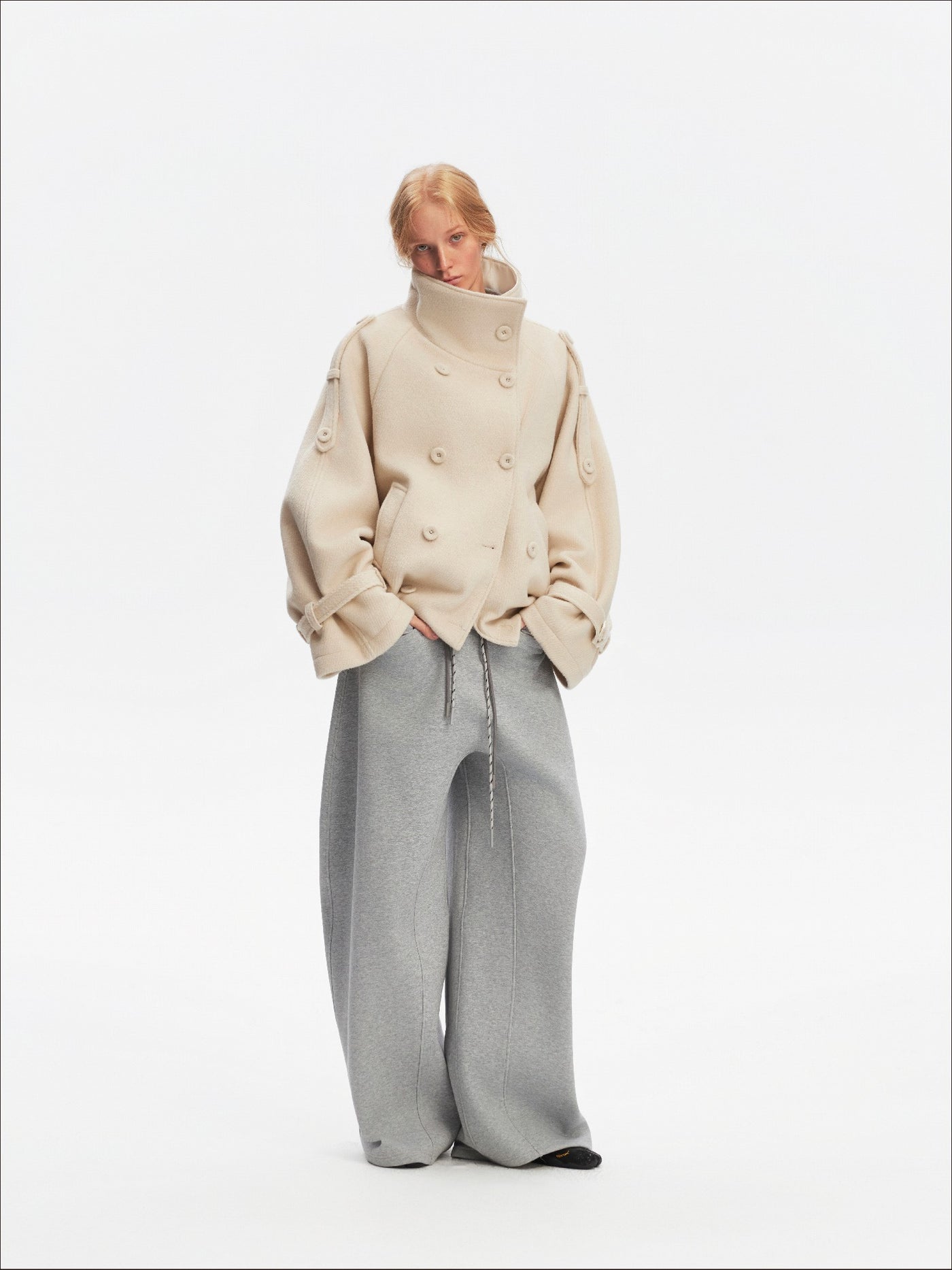 Batwing Sleeves Large Lapel Jacket SAL0202