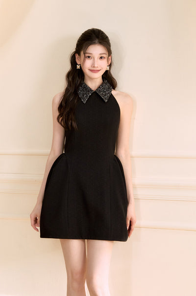 Sleeveless A-line Puffy Dress OSH0149