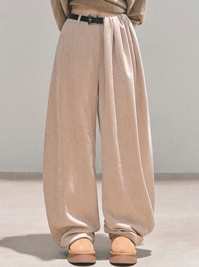 Loose Wide-Leg Belt Pants DIA0716