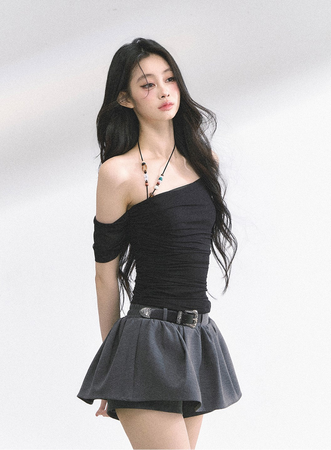 One Shoulder Slimming T-shirt DIA0491