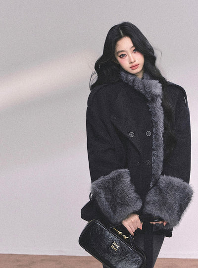 French Luxury Suit Fur Coat DIA0647