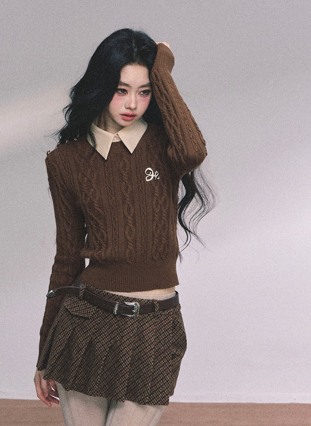Fake Two-piece Polo Collar Sweater DIA0607