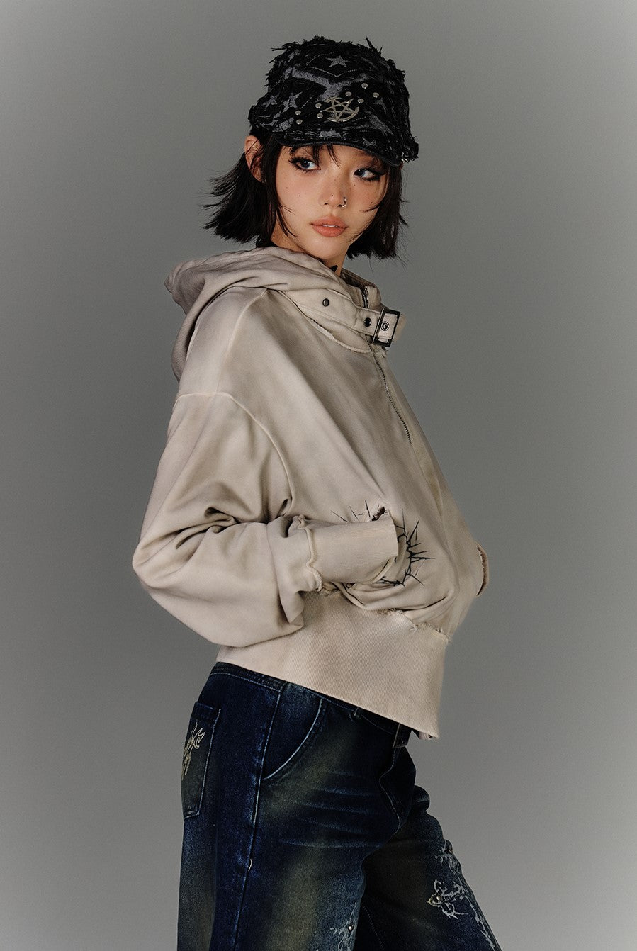Zipper Sweatshirt Casual Jacket KIN0142